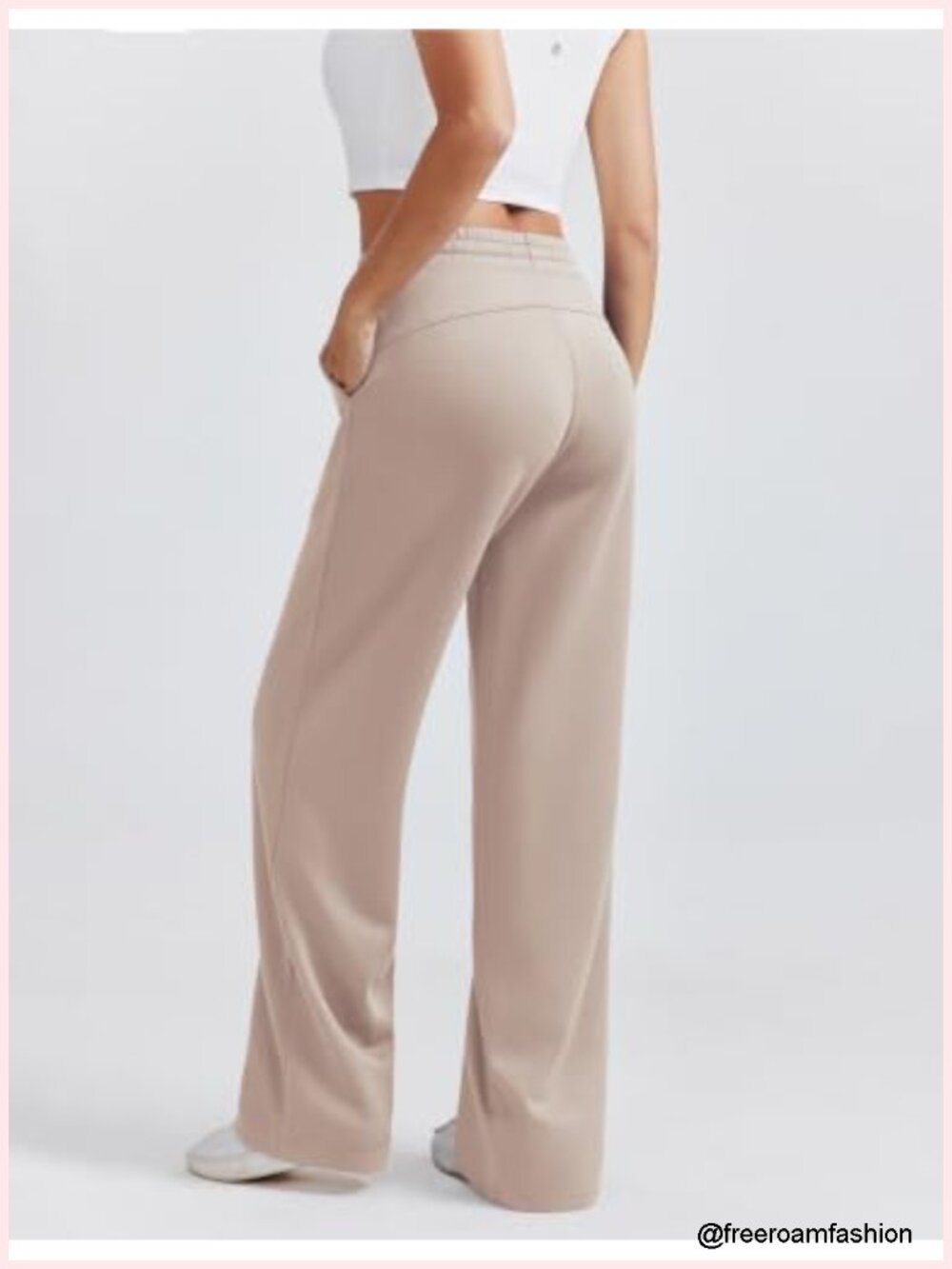 2 Piece Lounge Set Wide Leg Pants Mock Neck Sweatsuit Relaxed Fit Tracksuit - Picture 4 of 6